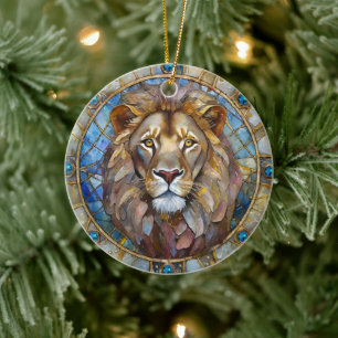 Dierenriem - Leeuw de Leeuw Keramisch Ornament