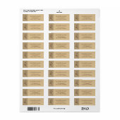 Dierenriem Leo Modern Retouradres Labels (Full Sheet)