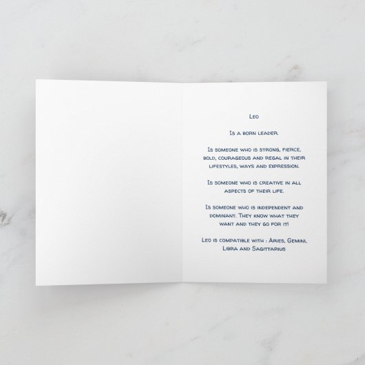 Dierenriem : Leo Regenboog Ruimte Kaart (Binnen)