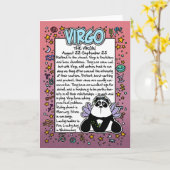 Dierenriem - Maagd Leuke weetjes Kaart (Gele Bloem)