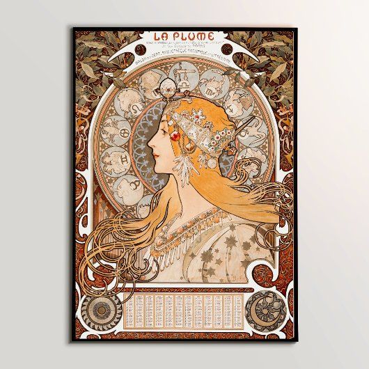 Dierenriem: Mucha's iconische Art Nouveau meesterw Poster