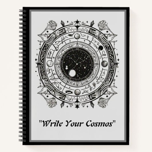 Dierenriem patronen: ingewikkelde hemelse ontwerp notitieboek (Voorkant)