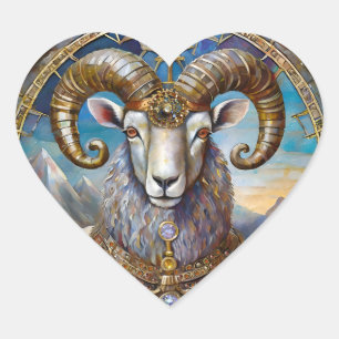 Dierenriem - Ram Aries Hart Sticker
