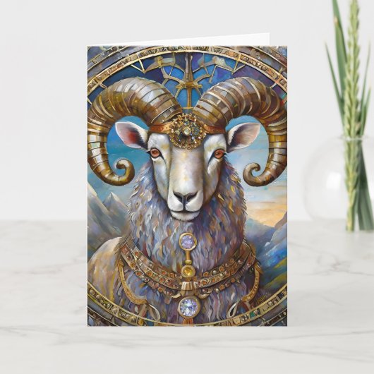 Dierenriem - Ram Aries Kaart (Voorkant)