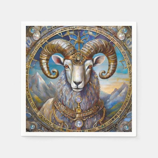 Dierenriem - Ram Aries Servet (Voorkant)