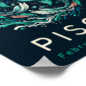 Dierenriem serie - Vissen Poster (Hoek)