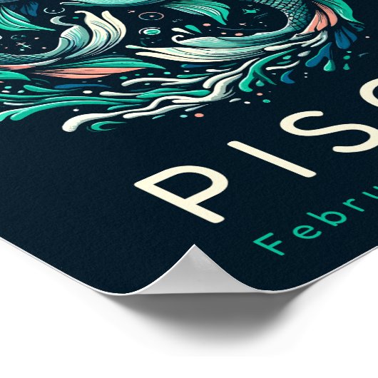 Dierenriem serie - Vissen Poster (Hoek)