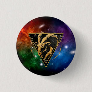 Dierenriem Steenbok Badge Cadeau Astrologie Ronde Button 3,2 Cm
