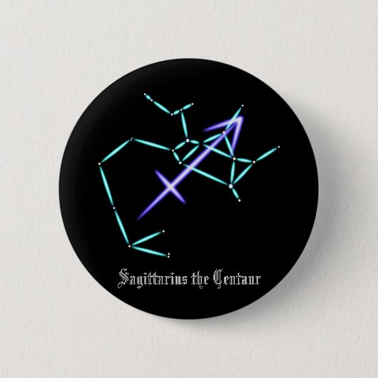 Dierenriem sterrenbeeld Boogschutter knop Ronde Button 5,7 Cm (Voorkant)