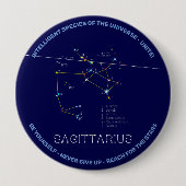 Dierenriem Sterrenbeeld Boogschutter Ronde Button 4,0 Cm (Voorkant)