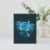 Dierenriem Sterrenbeeld - Kanker Symbool Briefkaart (Staand voorkant)