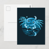 Dierenriem Sterrenbeeld - Kanker Symbool Briefkaart (Voorkant / Achterkant)