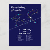 Dierenriem Sterrenbeeld Leeuw Briefkaart (Voorkant)