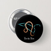 Dierenriem sterrenbeeld Leeuw Knop Ronde Button 5,7 Cm (Voorkant /achterkant)