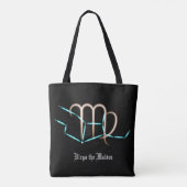 Dierenriem Sterrenbeeld Maagd Boodschappentas Tote Bag (Achterkant)