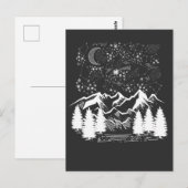 Dierenriem Sterrenbeeld Nacht Sterren Bergen Briefkaart (Voorkant / Achterkant)