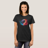 Dierenriem sterrenbeeld nachtelijke hemel t-shirt (Voorkant volledig)