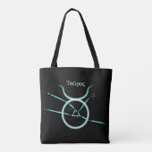 Dierenriem Sterrenbeeld Stier Boodschappentas Tote Bag (Achterkant)
