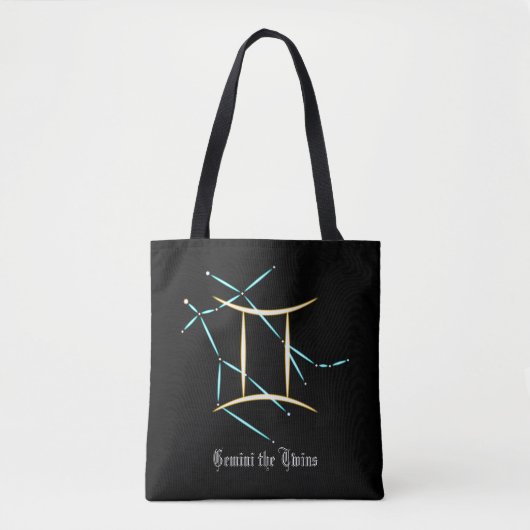 Dierenriem Sterrenbeeld Tweelingen Boodschappentas Tote Bag (Voorkant)