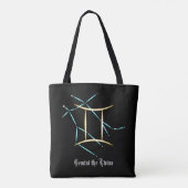 Dierenriem Sterrenbeeld Tweelingen Boodschappentas Tote Bag (Achterkant)