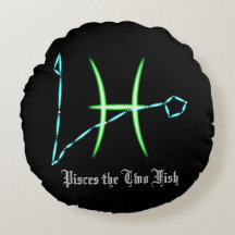Dierenriem sterrenbeeld Vissen Ronde Kussen