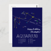 Dierenriem Sterrenbeeld Waterman Briefkaart (Voorkant / Achterkant)