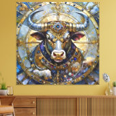Dierenriem - Stier De Stier Canvas Afdruk (Insitu (Woonkamer))