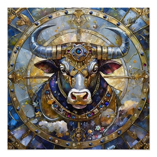 Dierenriem - Stier De Stier Perfect Poster (Voorkant)