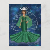 Dierenriem Stier Godin met heersende planeet Venus Briefkaart (Voorkant)