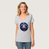 Dierenriem Symbool Ram Celestial Fantasy Ram Vrouw T-shirt (Voorkant volledig)