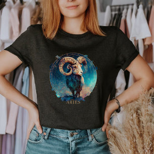 Dierenriem Symbool Ram Celestial Fantasy Ram Vrouw T-shirt