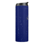 Dierenriem Symbool voor Ram op Deep Midnight Blue Thermosbeker (Gedraaid links)