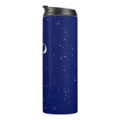 Dierenriem Symbool voor Ram op Deep Midnight Blue Thermosbeker (Geroteerd rechts)