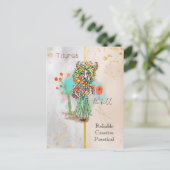 Dierenriem Teken Stier grillig Meisje Symbolische  Briefkaart (Staand voorkant)