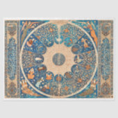 Dierenriem Tekenen  Hemelse Kaart Decoupage Tissuepapier (Voorkant)