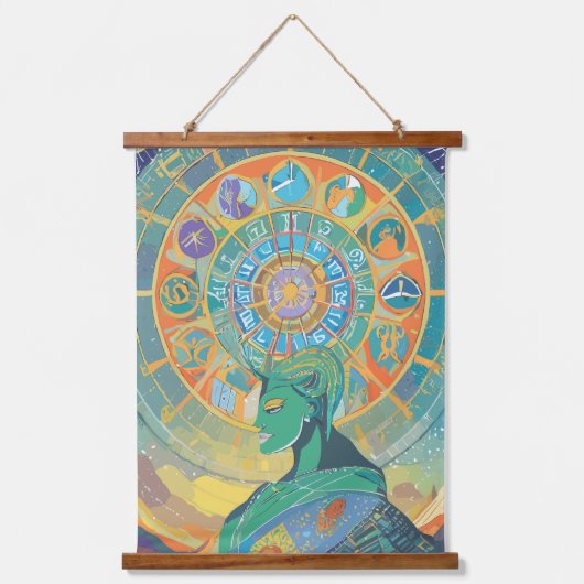 Dierenriem Tekens en Astrologie Wandkunst Hangend Wandkleed (Voorkant 2)
