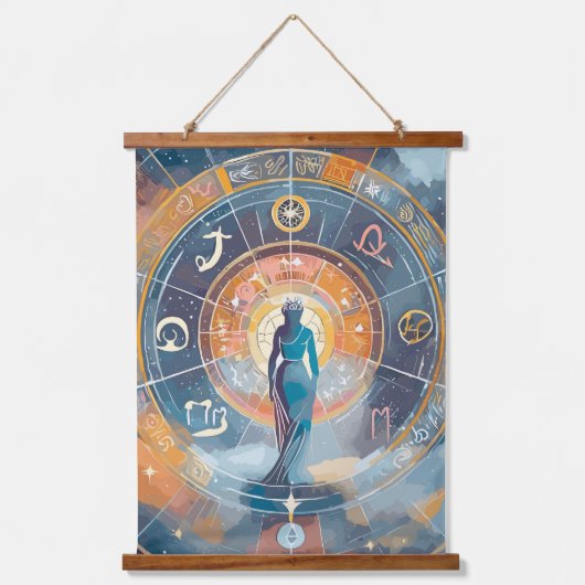 Dierenriem Tekens en Astrologie Wandkunst Hangend Wandkleed (Voorkant 3)