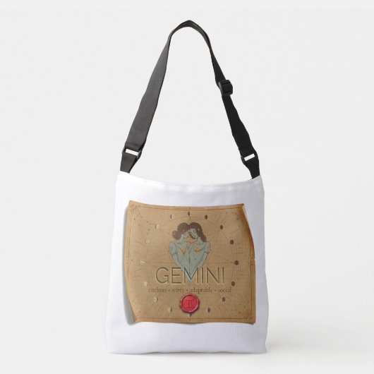Dierenriem - Tweelingen - Cross Body Tote Tas (Voorkant)