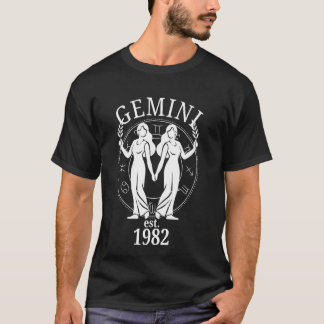 Dierenriem Tweelingen Geboren in 1982 T-shirt