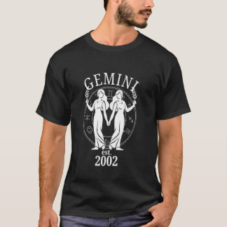 Dierenriem Tweelingen Geboren in 2002 T-shirt