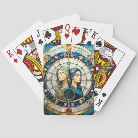 Dierenriem - Tweelingen Pokerkaarten (Achterkant)
