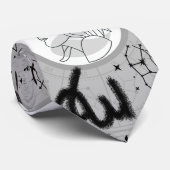 Dierenriem - Virgo.w L Grey BG Stropdas (Opgerold)