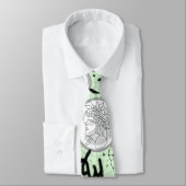 Dierenriem - Virgo.w L Groen BG Stropdas (Gebonden)