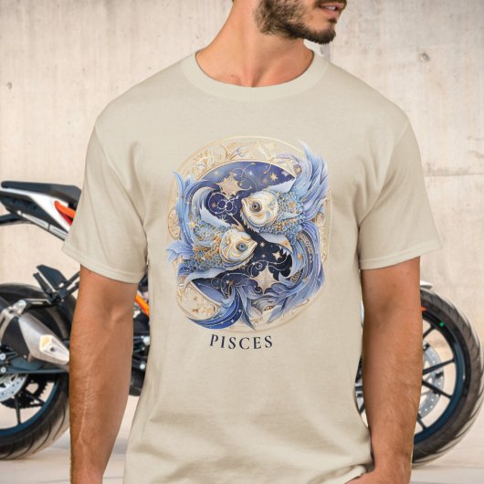 Dierenriem Vis Hemelse Fantasie Vissen Mannen T-shirt