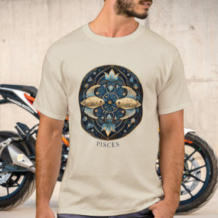 Dierenriem Vis Kosmische Fantasie Vissen Mannen T-shirt
