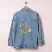 Dierenriem Vissen Modern gepersonaliseerd Jean Den Denim Jacket (Hangar)