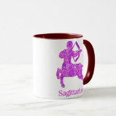 Dierenriem voor Boogschutter in Amethist Paarse Mok (Voorkant rechts)