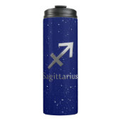 Dierenriem voor Boogschutter op Midnight Blue Thermosbeker (Voorkant)