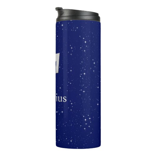 Dierenriem voor Boogschutter op Midnight Blue Thermosbeker (Geroteerd rechts)