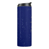 Dierenriem voor Vissen op Deep Midnight Blue Thermosbeker (Gedraaid links)
